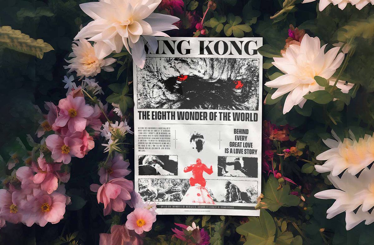 Le poster Blade mis en situation réel à travers un mockup esthétique.