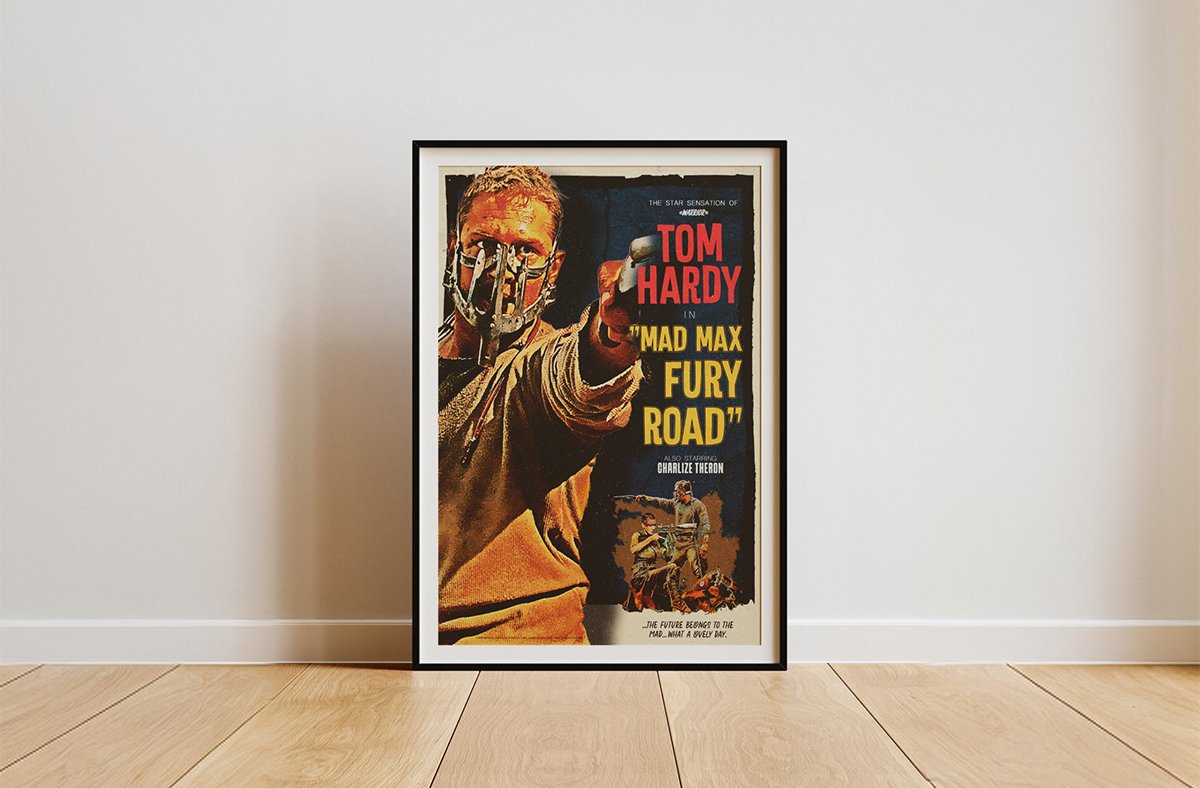 Le poster Blade mis en situation réel à travers un mockup esthétique.