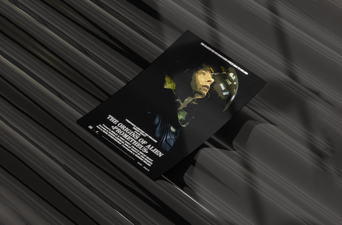 Le poster Blade mis en situation réel à travers un mockup esthétique.