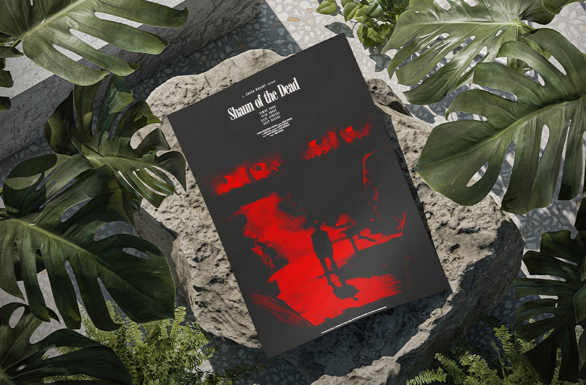 Le poster Blade mis en situation réel à travers un mockup esthétique.