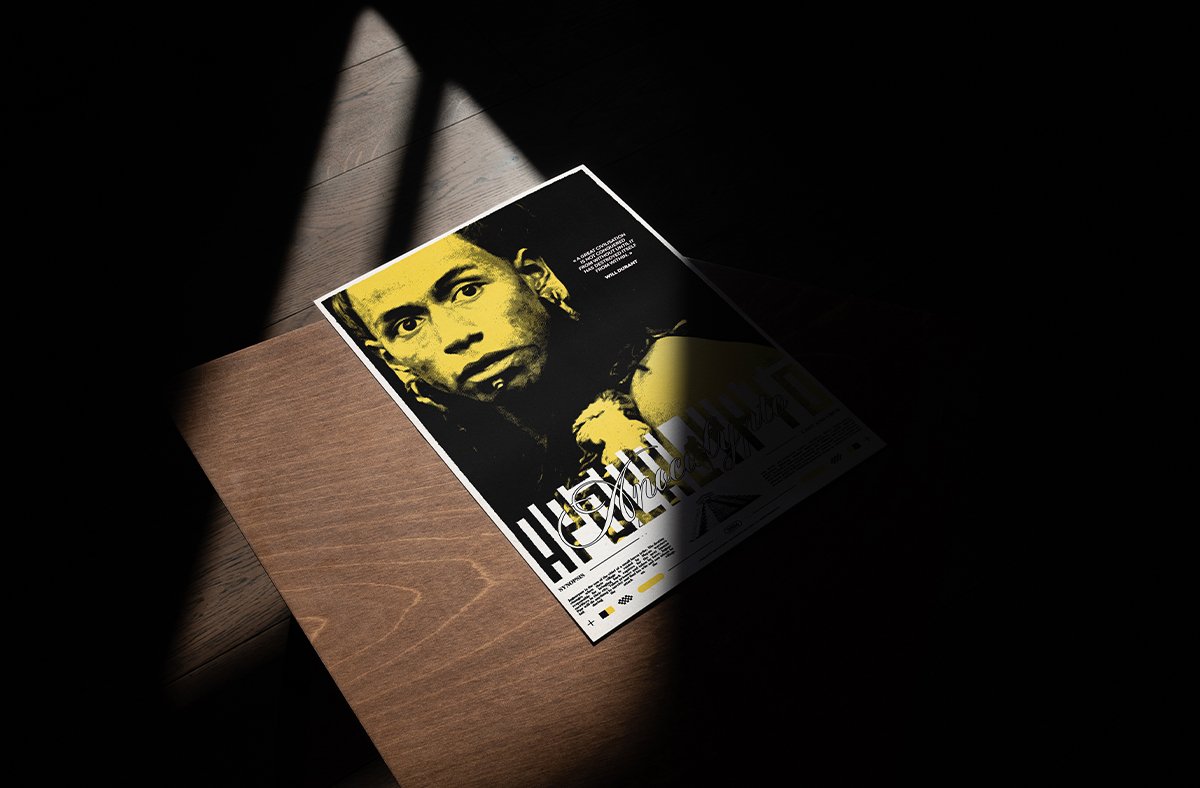 Le poster Blade mis en situation réel à travers un mockup esthétique.