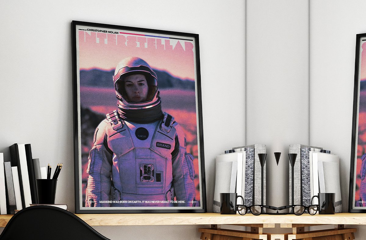 Le poster Blade mis en situation réel à travers un mockup esthétique.