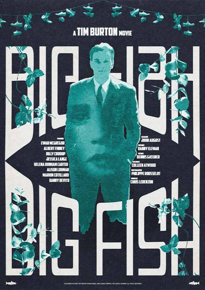 Poster alternatif du poster Sherlock, constitué des même éléments graphiques que l'original en arborant une palette de couleurs dégradée dans les verts foncé à verts claires.