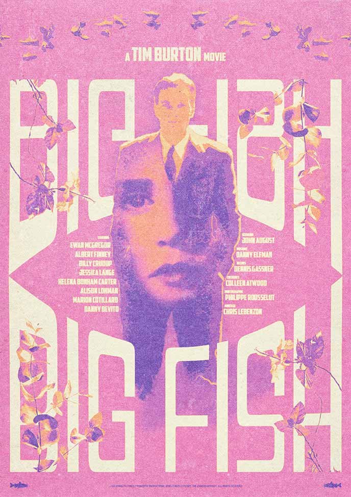 Poster alternatif du poster Sherlock, constitué des même éléments graphiques que l'original en arborant une inversion colorimétrique.